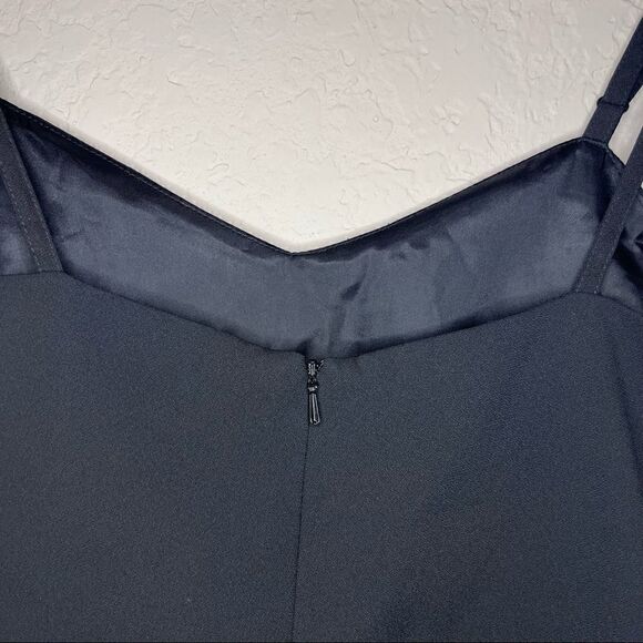 VINTAGE Esprit Black Slip Dress - Picture 4 of 6